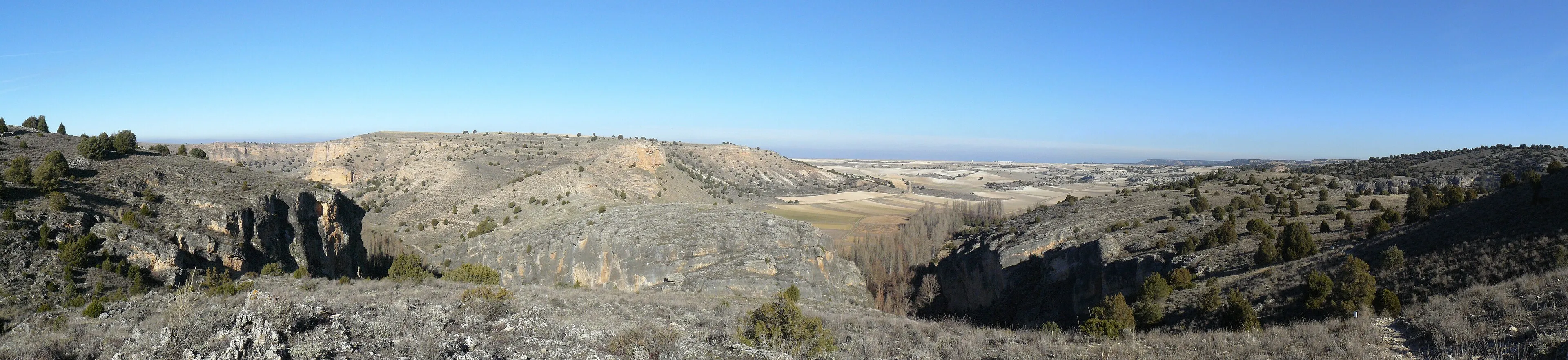 El cañón del Riaza cerca de Montejo de la Vega